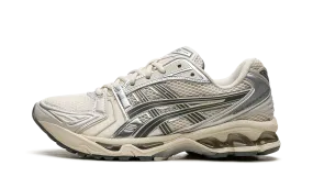 weekend running shoe time frame custom fit shoes GEL KAYANO 14 "BIRCH DARK PEWTER"