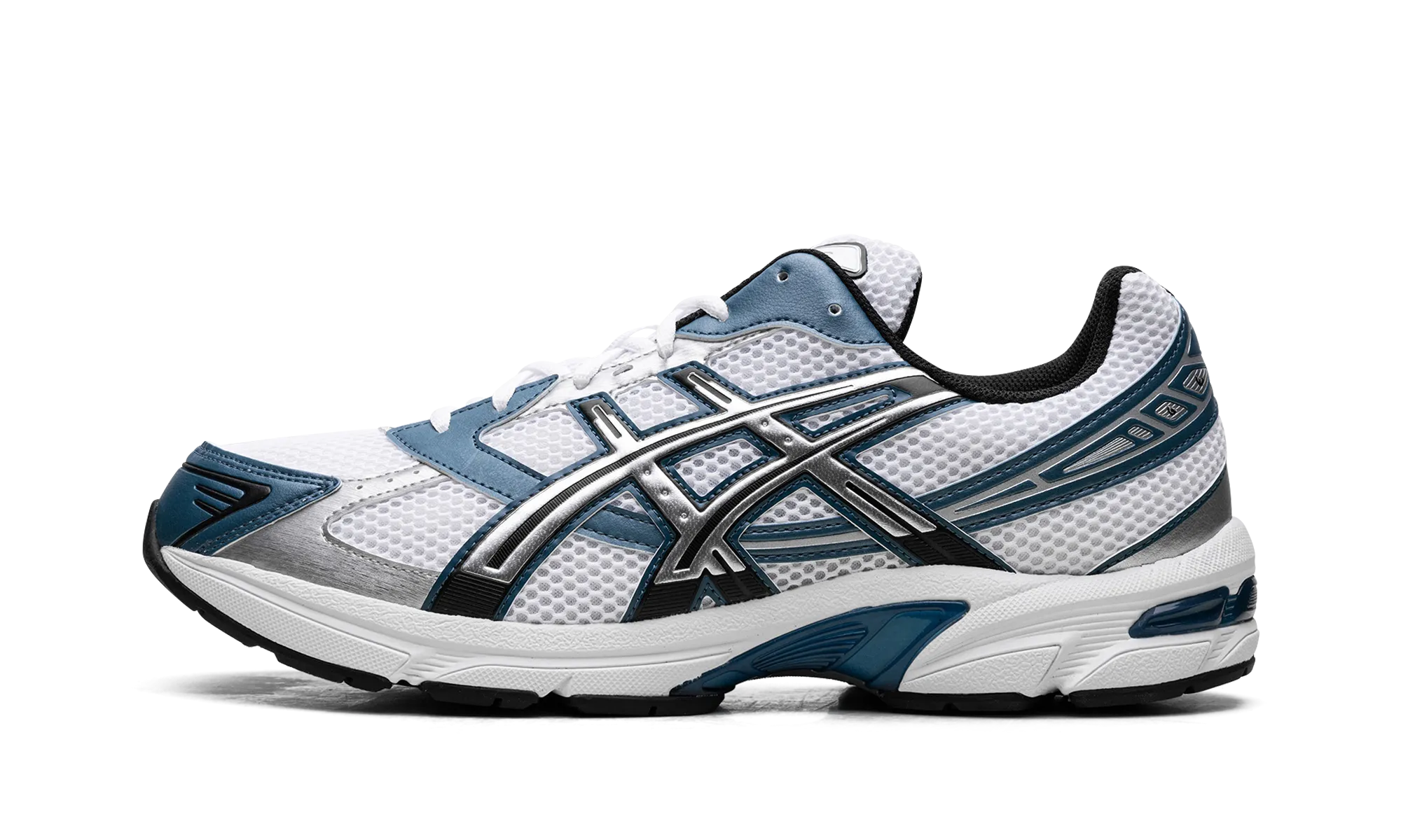 running - performance stretchy flexibility Gel-1130 "White Restful Teal"