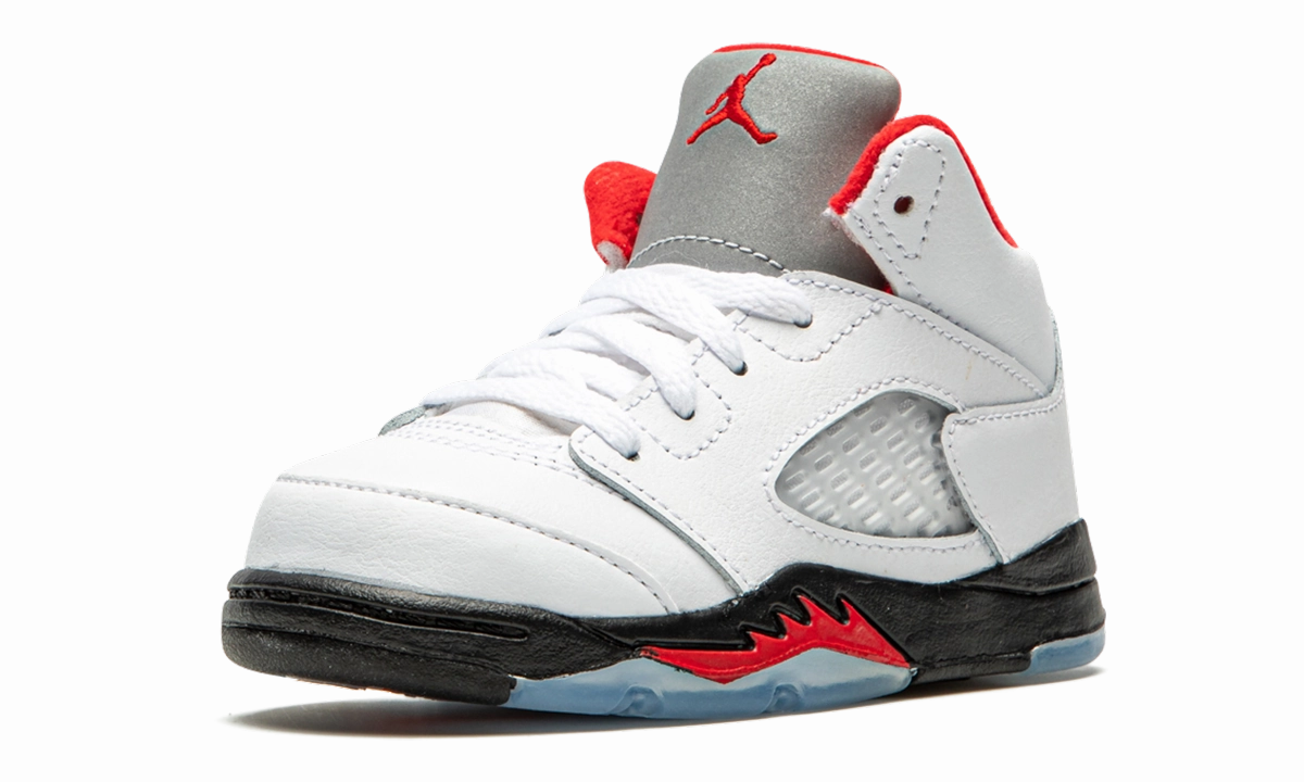 Air Jordan 5 Retro TD "Fire Red Silver Tongue 2020" amateur - use shoes