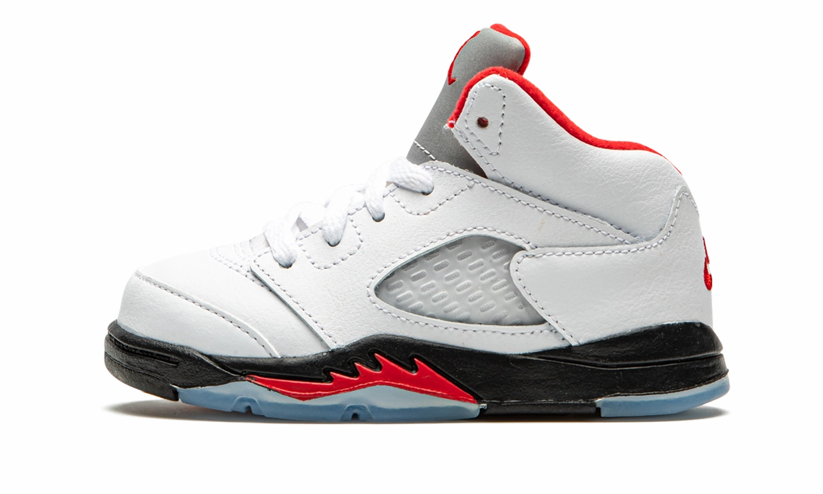 Air Jordan 5 Retro TD "Fire Red Silver Tongue 2020" Neutral running