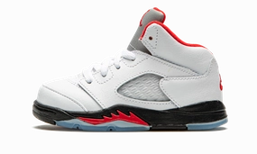 Air Jordan 5 Retro TD "Fire Red Silver Tongue 2020" Neutral running