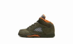 Air Jordan 5 TD "Olive" easy - to - clean - maintenance shoes summer - appropriate