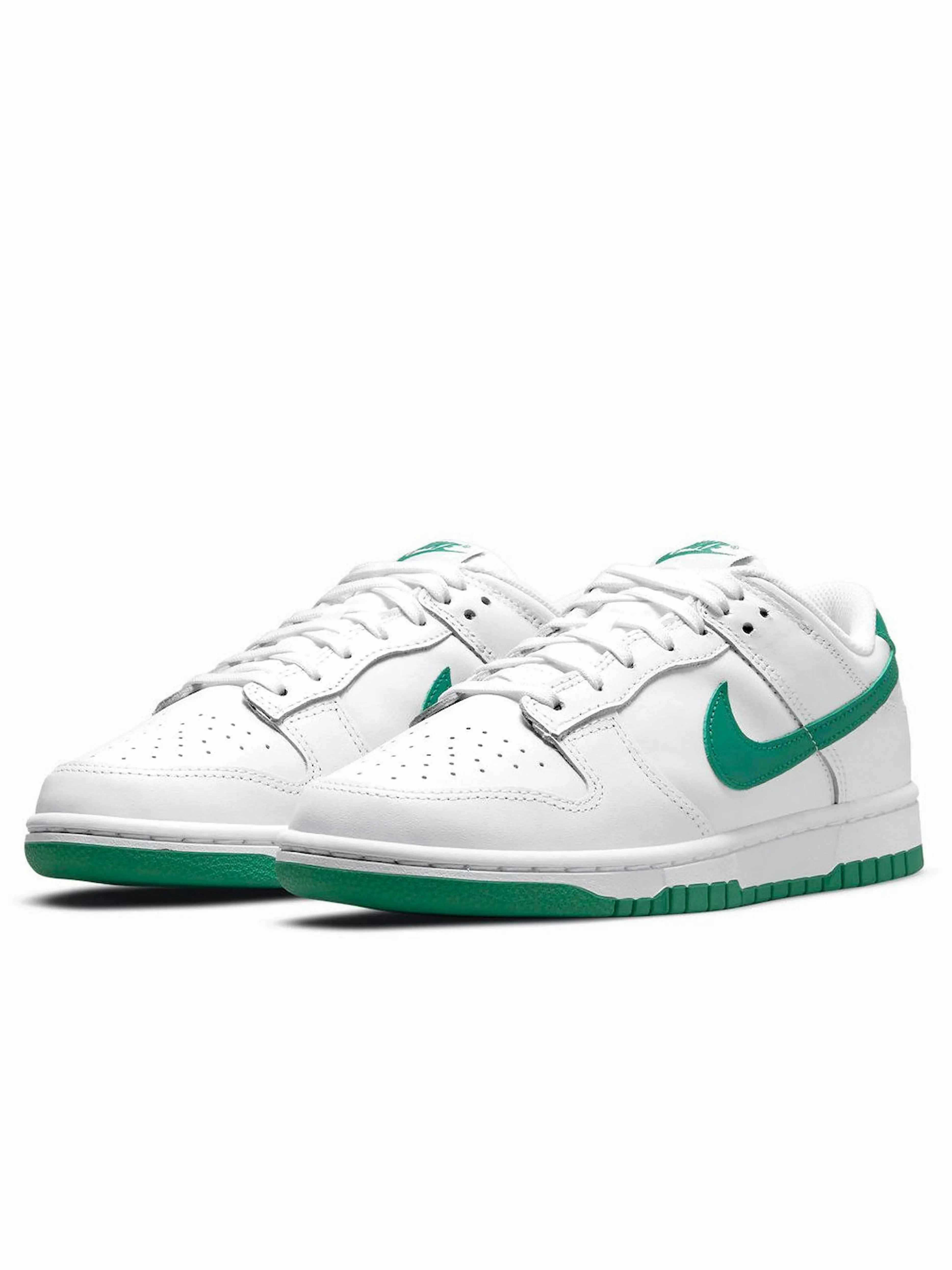Nike Dunk Low White Green Noise [W] running in a travertine pool area shoes Sunrise Run