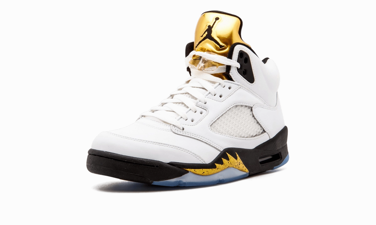 Air Jordan 5 Retro "Olympic Gold Medal" Adjustable Laces long - distance runners