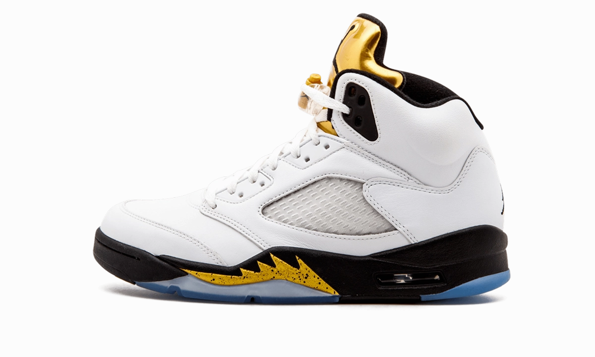 Lightweight Footwear Air Jordan 5 Retro "Olympic Gold Medal"