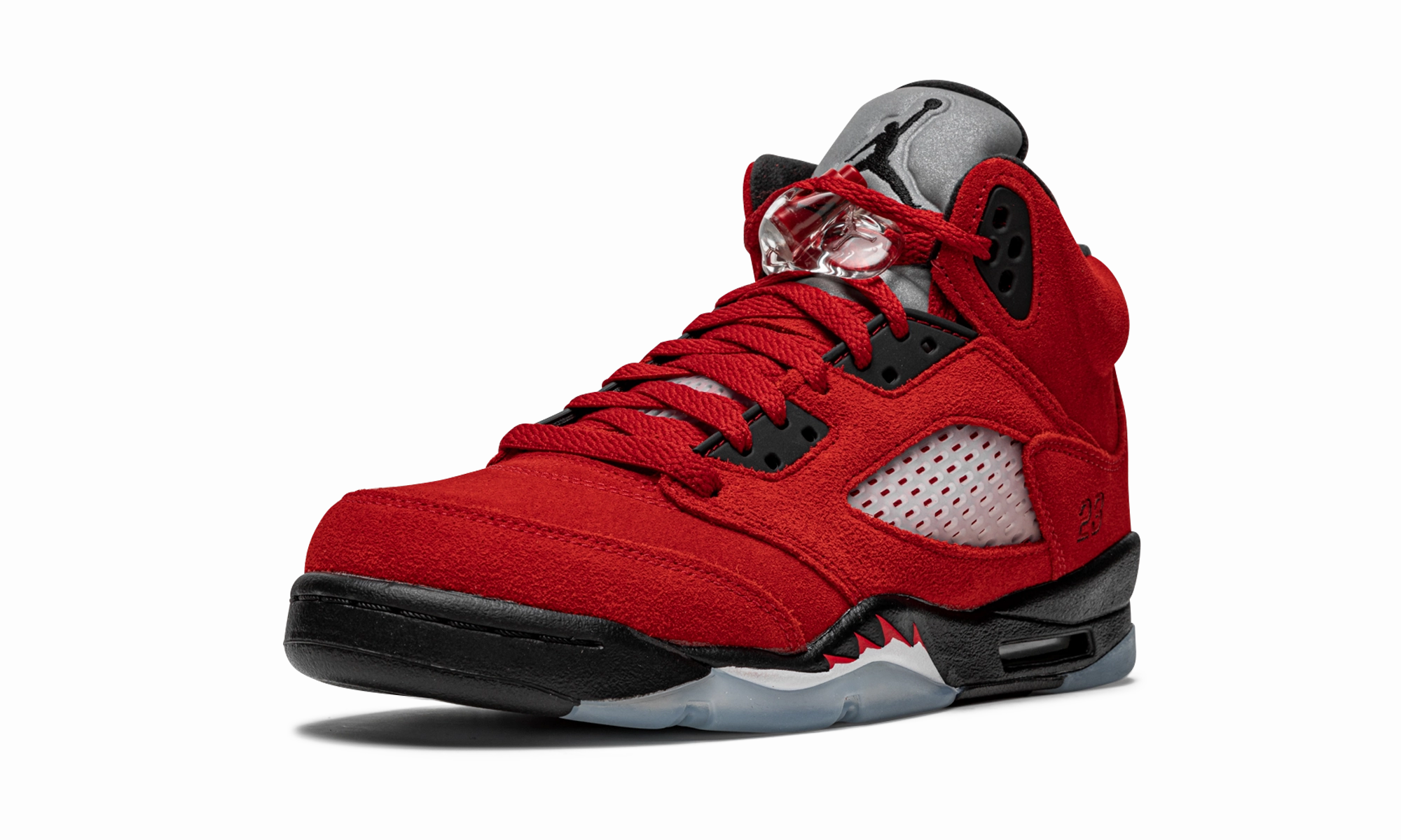 Air Jordan 5 Retro GS "Raging Bull 2021" solid - color shoes running in patterned designs