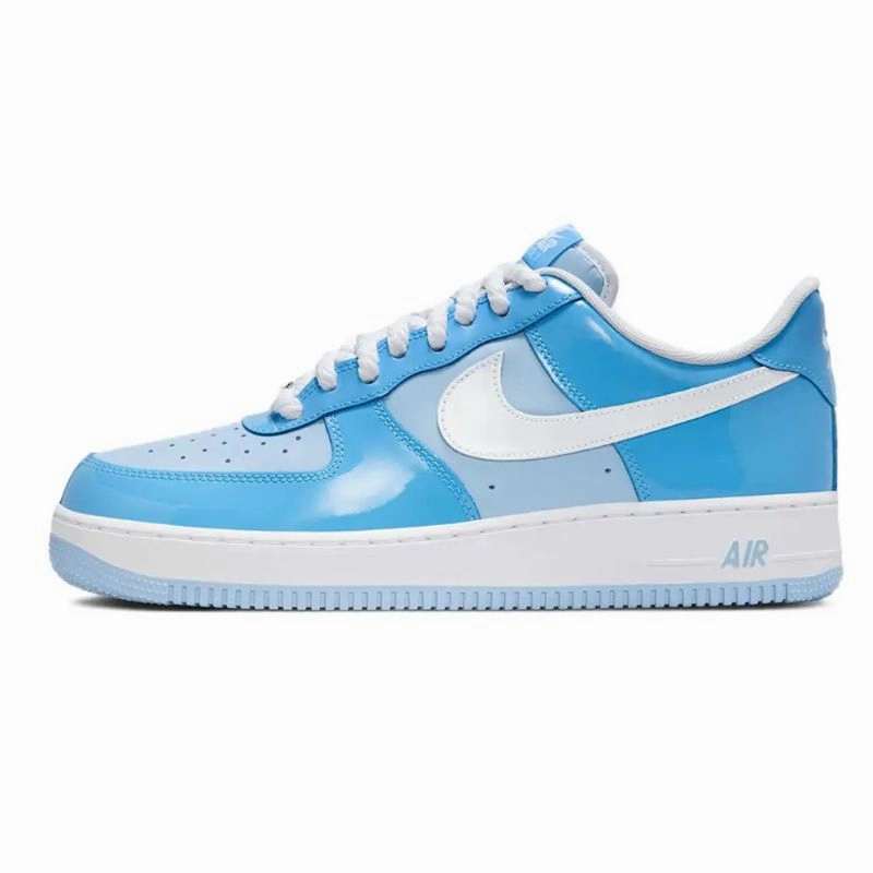 Nike Air Force 1 Low '07 LV8 Phychic Blue White Patent badminton player shoes