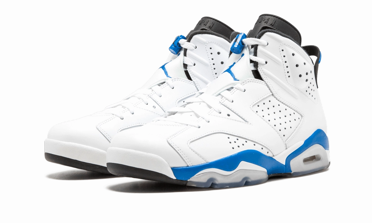 Air Jordan 6 Retro "Sport Blue" multi - purpose running shoes