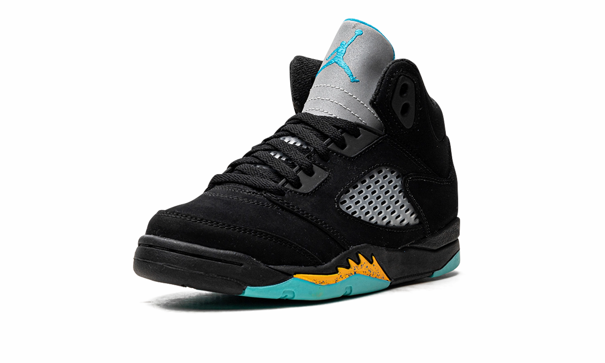 Air Jordan 5 PS "Aqua" Sock - like feel zipper closure shoes