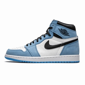Jordan 1 Retro High White University Blue Black lightweight design shoes Interchangeable