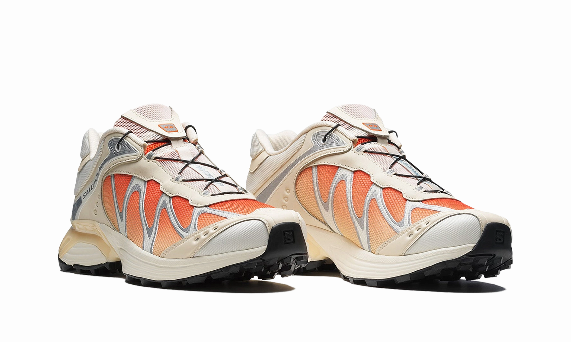 XT-Whisper "Shortbread Red Orange" floral - design shoes high arches shoes