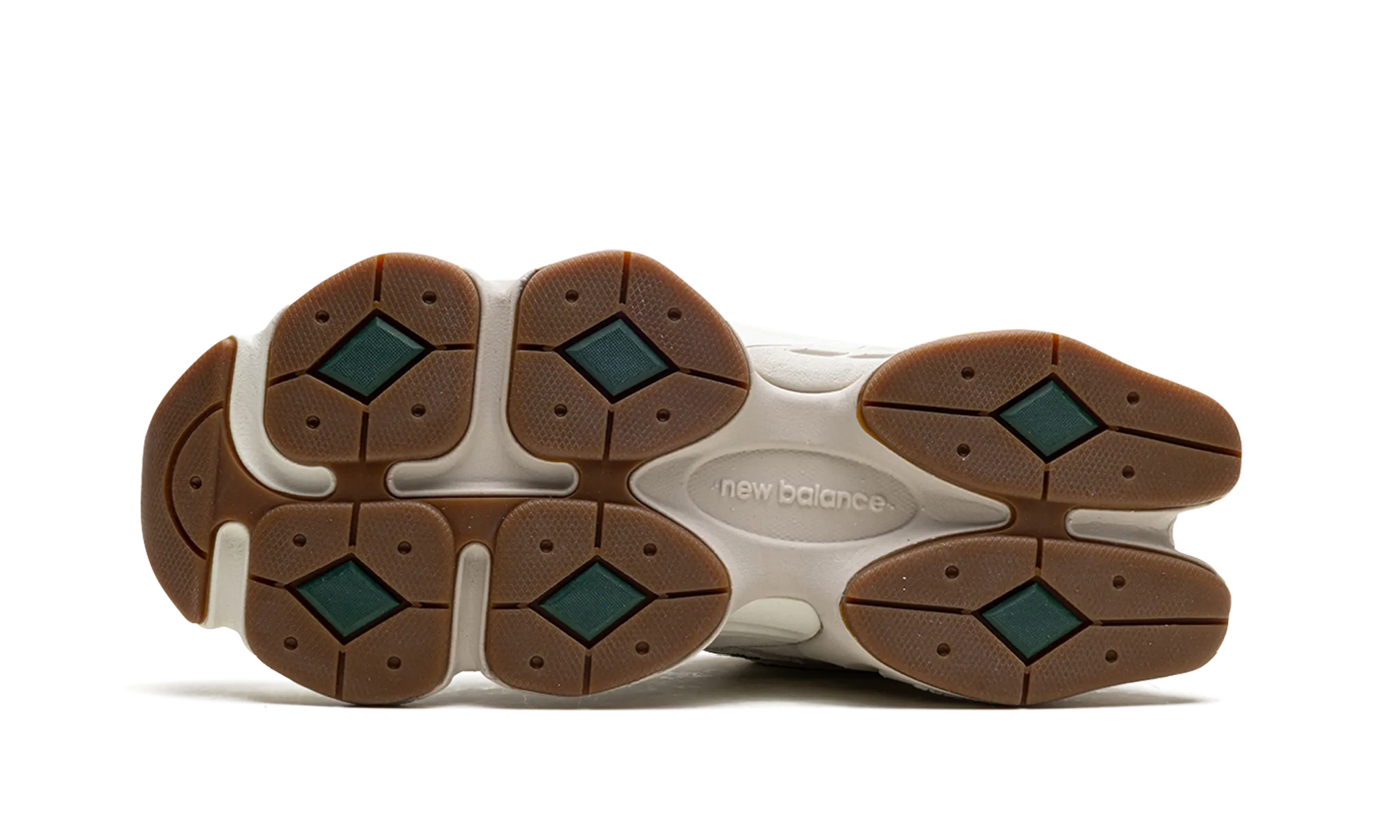 adjustable lacing system Dark - colored 9060 "White Green"