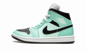 AIR JORDAN 1 MID WMNS "Aqua Black" Built-in wear Stylish Fit