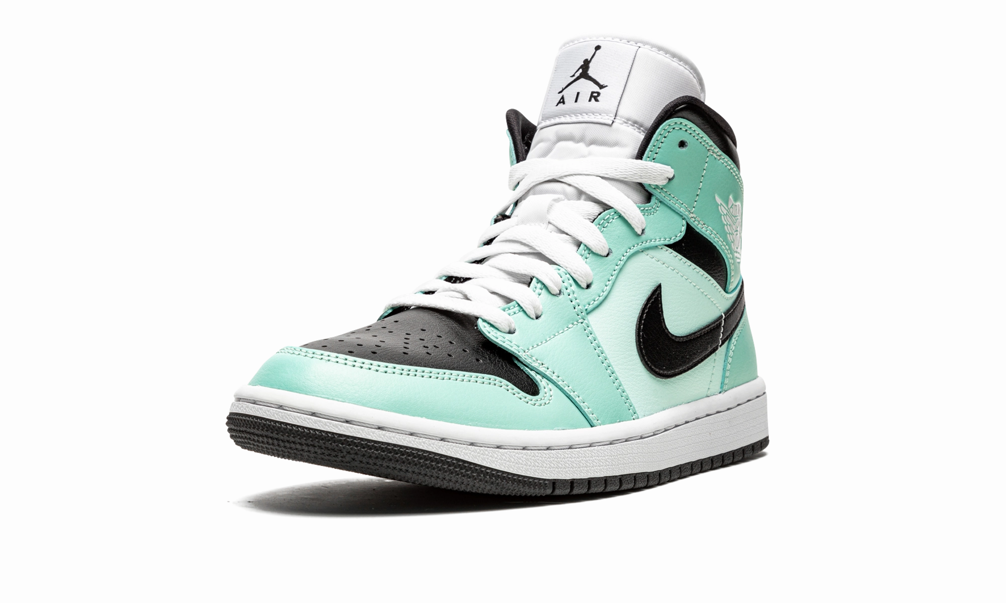 AIR JORDAN 1 MID WMNS "Aqua Black" Iconic Style