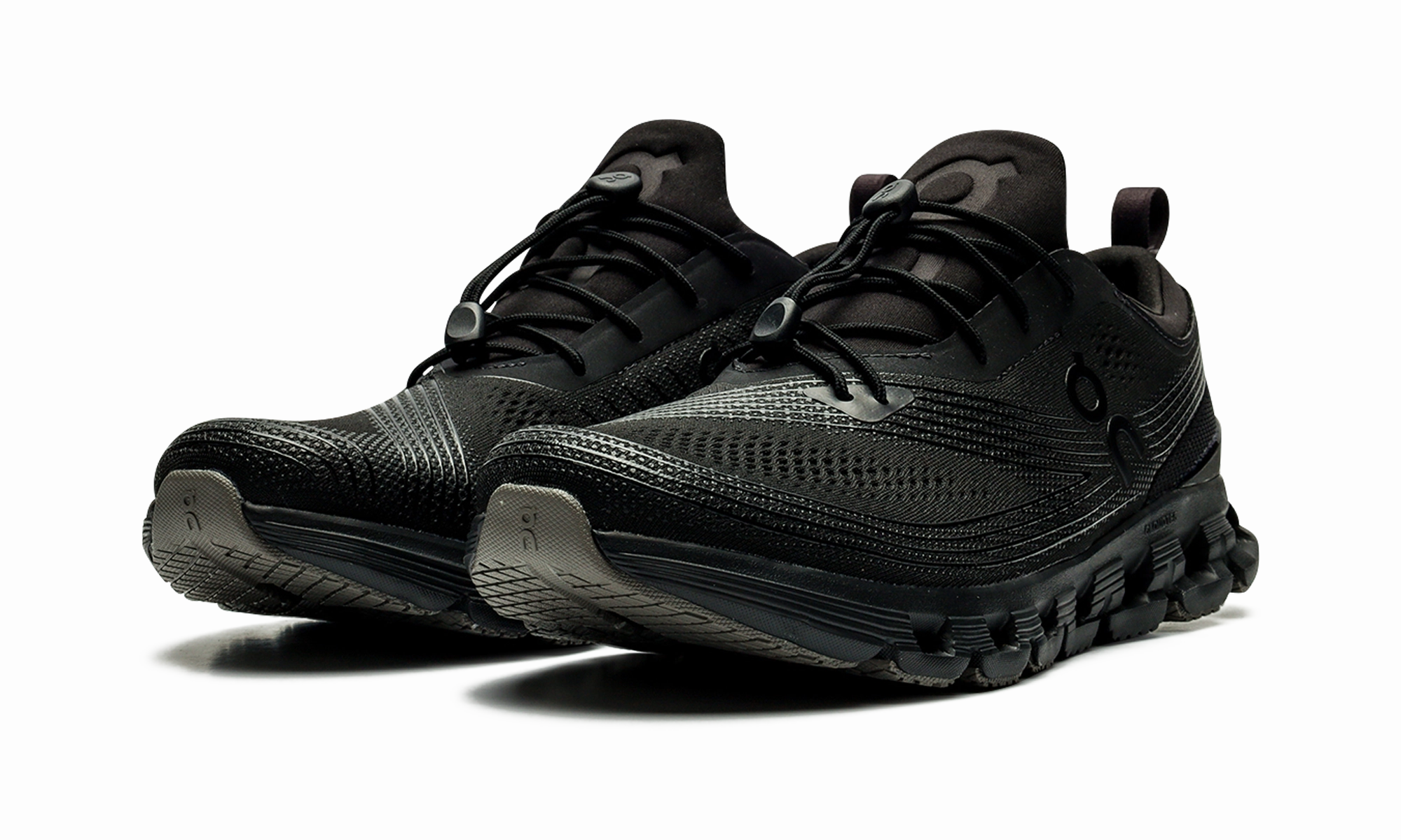 Cloud X Z5 "All Black" hook - and - loop running shoes lace - decorated running gear