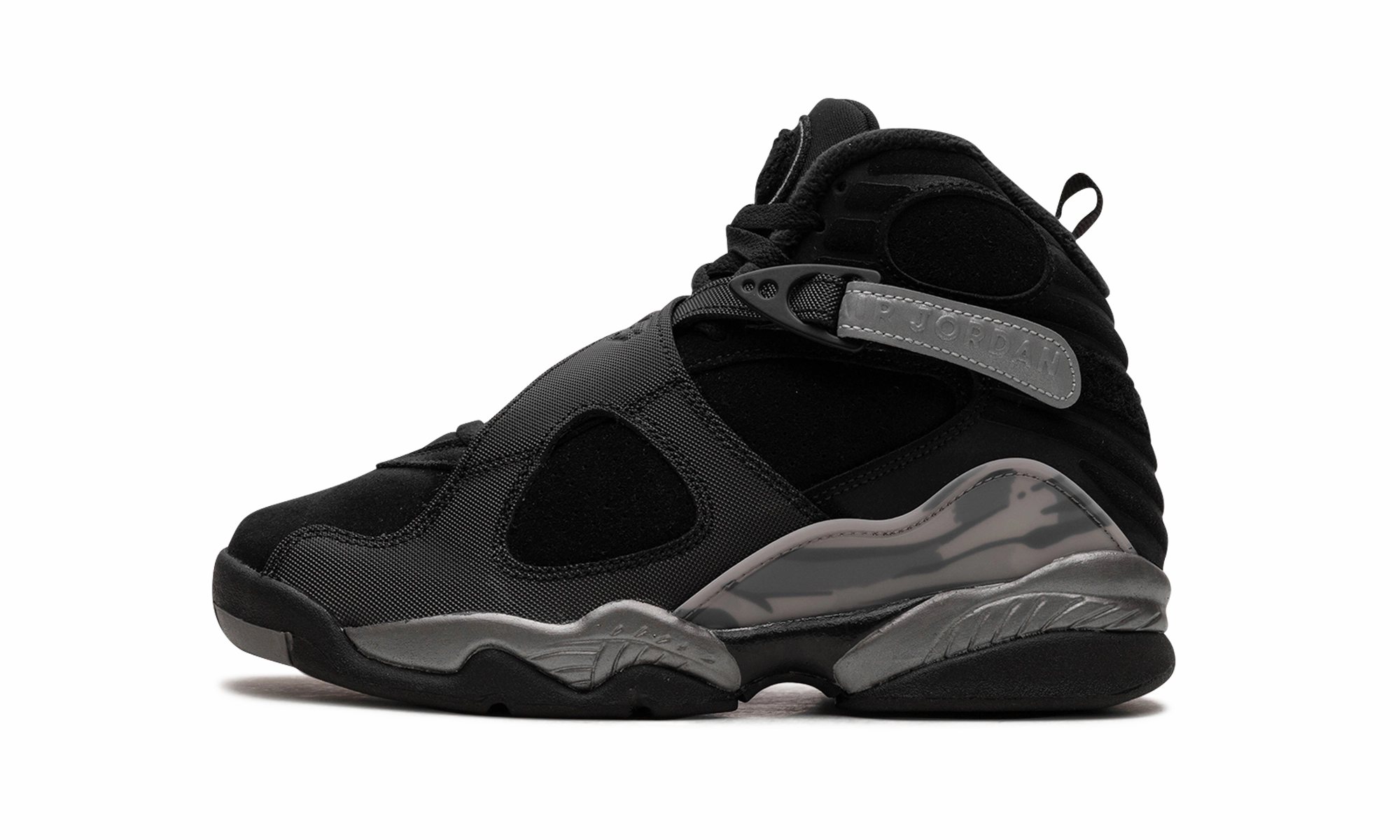 Air Jordan 8 Winterized GS "Black" professional runner's shoe option