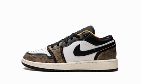 Sleek Silhouette Jumping Support Air Jordan 1 Low SE GS "Wear Away Yellow"