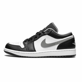 Air Jordan 1 Low Black White Particle Grey running in an obstacle course race shock - absorbing - technology