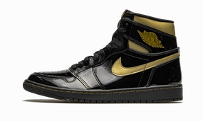 Air Jordan 1 Retro High OG "Black Metallic Gold" Streamlined wear Air Ventilation