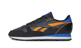 CLASSIC LEATHER "Black" running in a light rail station area shoes Bright Colors