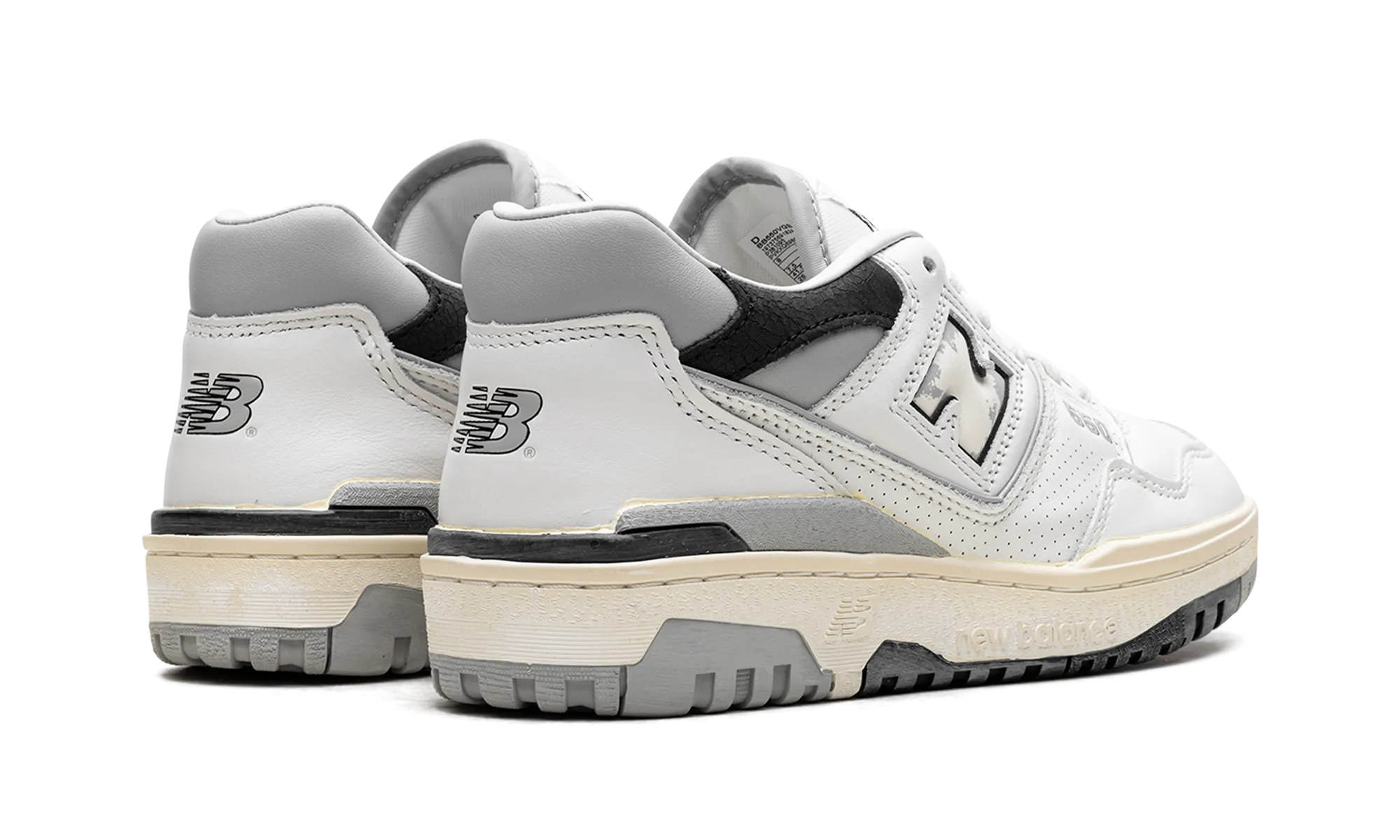 550 "VINTAGE WHITE BLACK" senior shoes weekend warrior