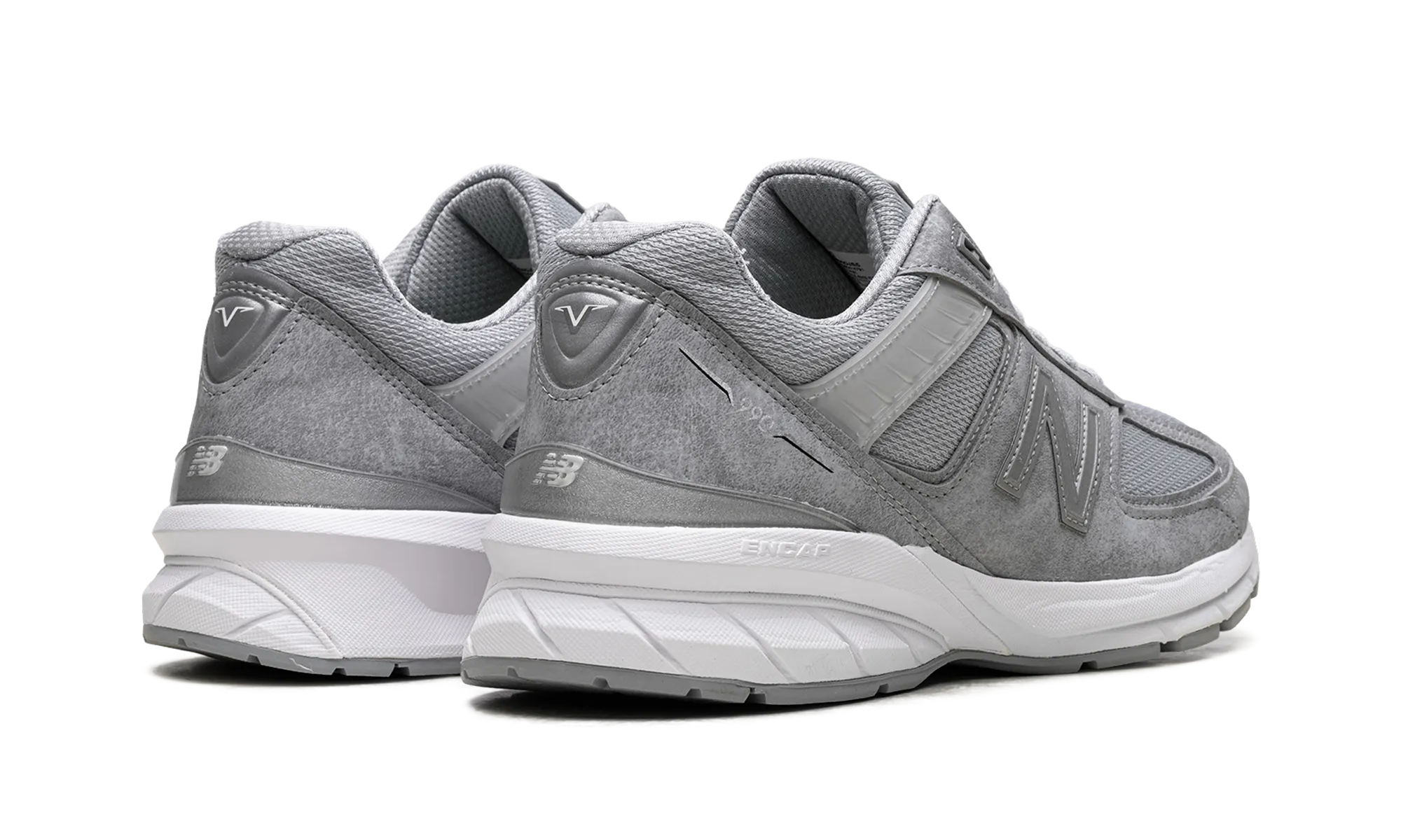 waterproof synthetic shoes casual runners 990v5 "Grey White"