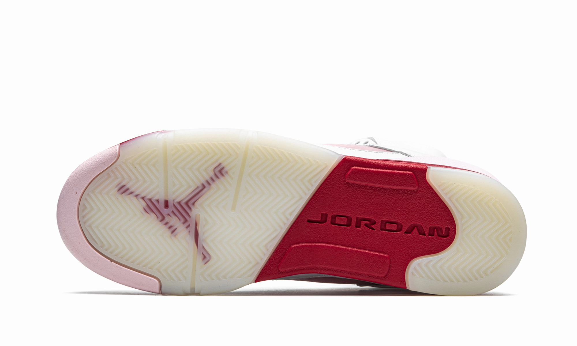 Air Jordan 5 Retro GS "Pink Foam" sprint running shoes
