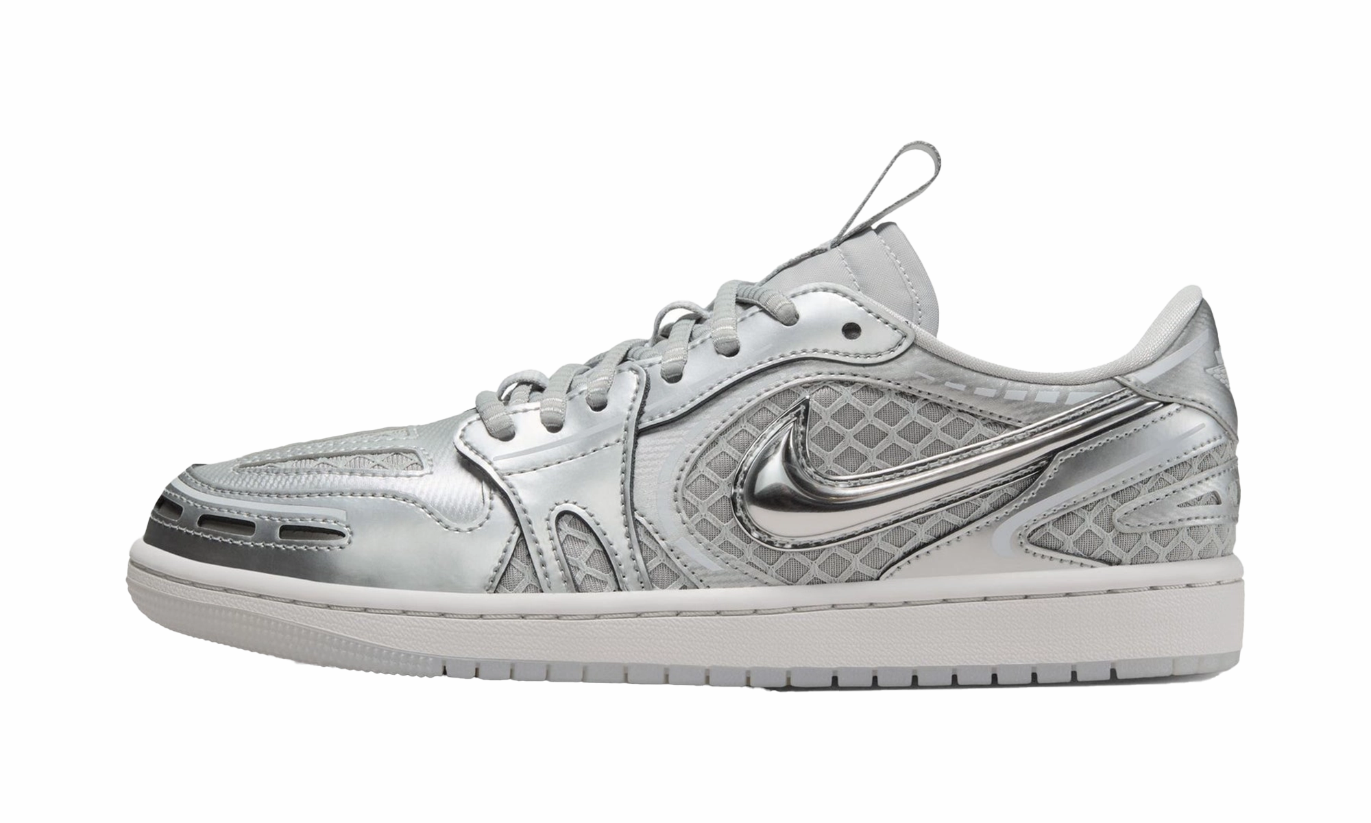 Versatile Sole Optimal lining Air Jordan 1 Low Method of Make V3 WMNS "Metallic Silver"