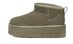 Secure fit UGG Classic Ultra Mini Platform Boot Moss Green