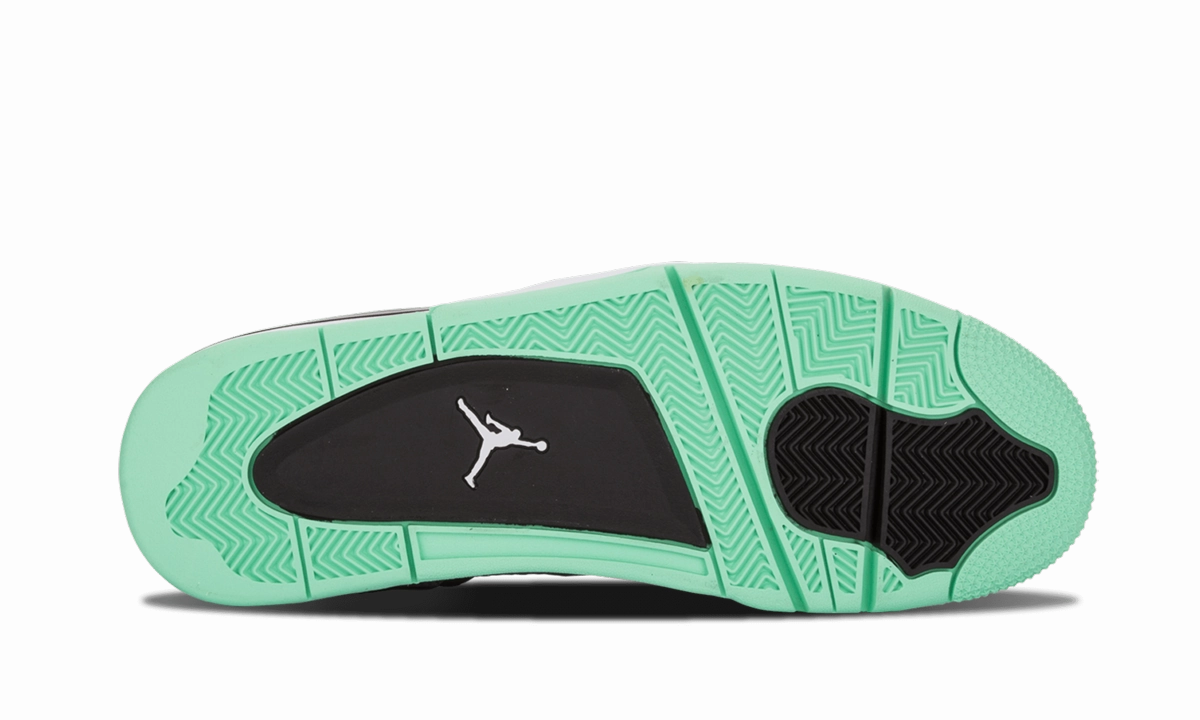 Air Jordan 4 Retro "Green Glow" Bold Statement Foot Friendly