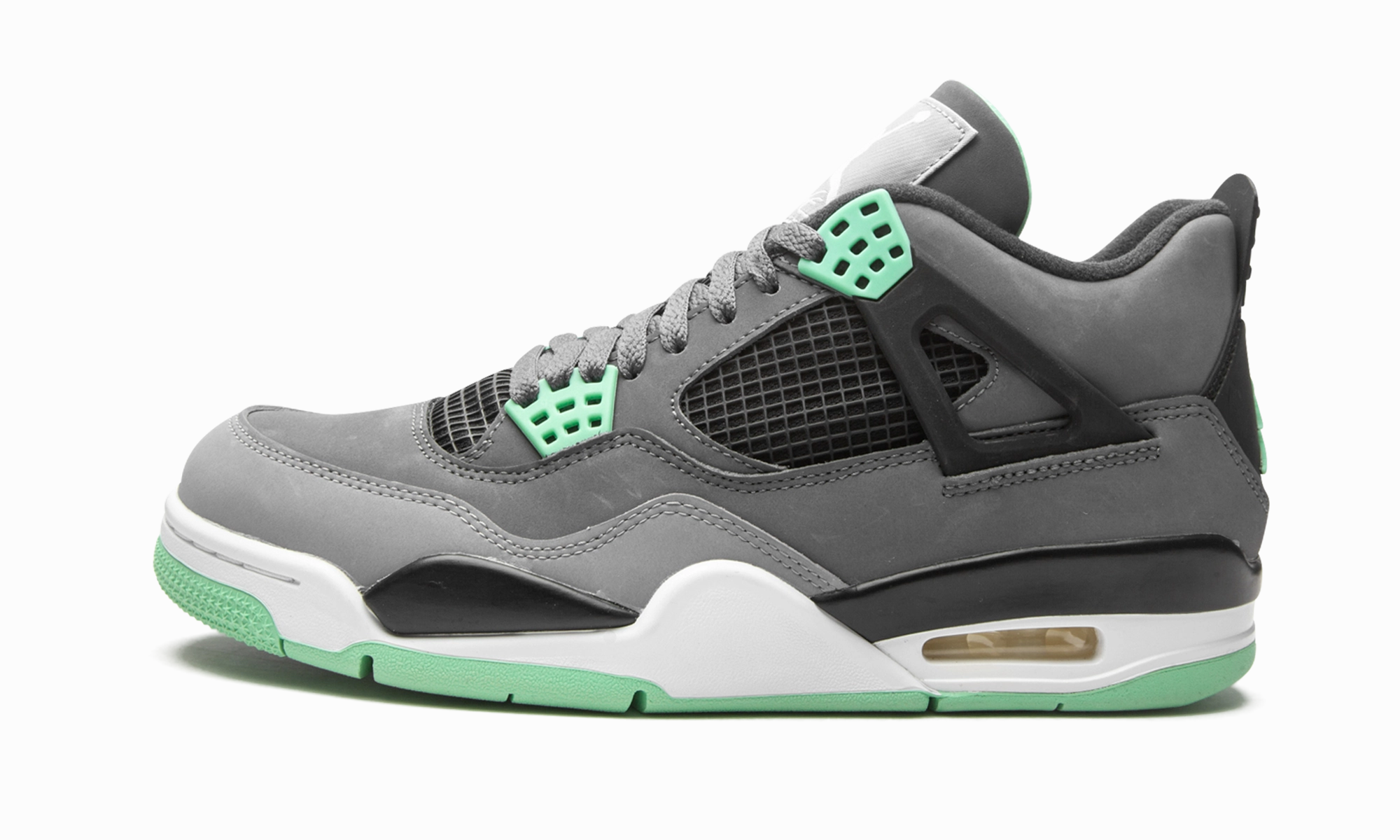Energy Boost Foot Fit Air Jordan 4 Retro "Green Glow"