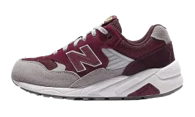 MRT 580 "Red/White/Beige" running in a stone bridge area shoes trail - runner