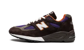 990 v2 "Brown/Orange/Purple" flexible outsole running shoes Storable
