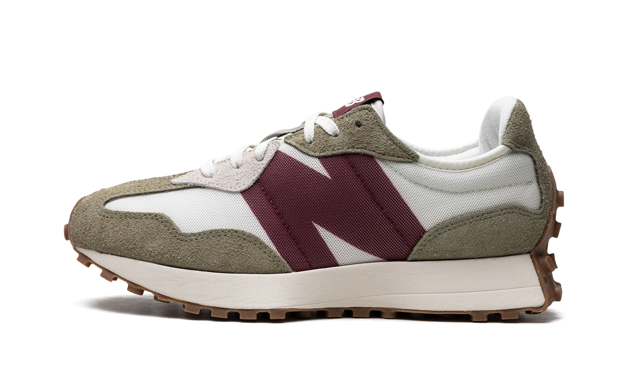 Cushioned heel 327 "Green / White"