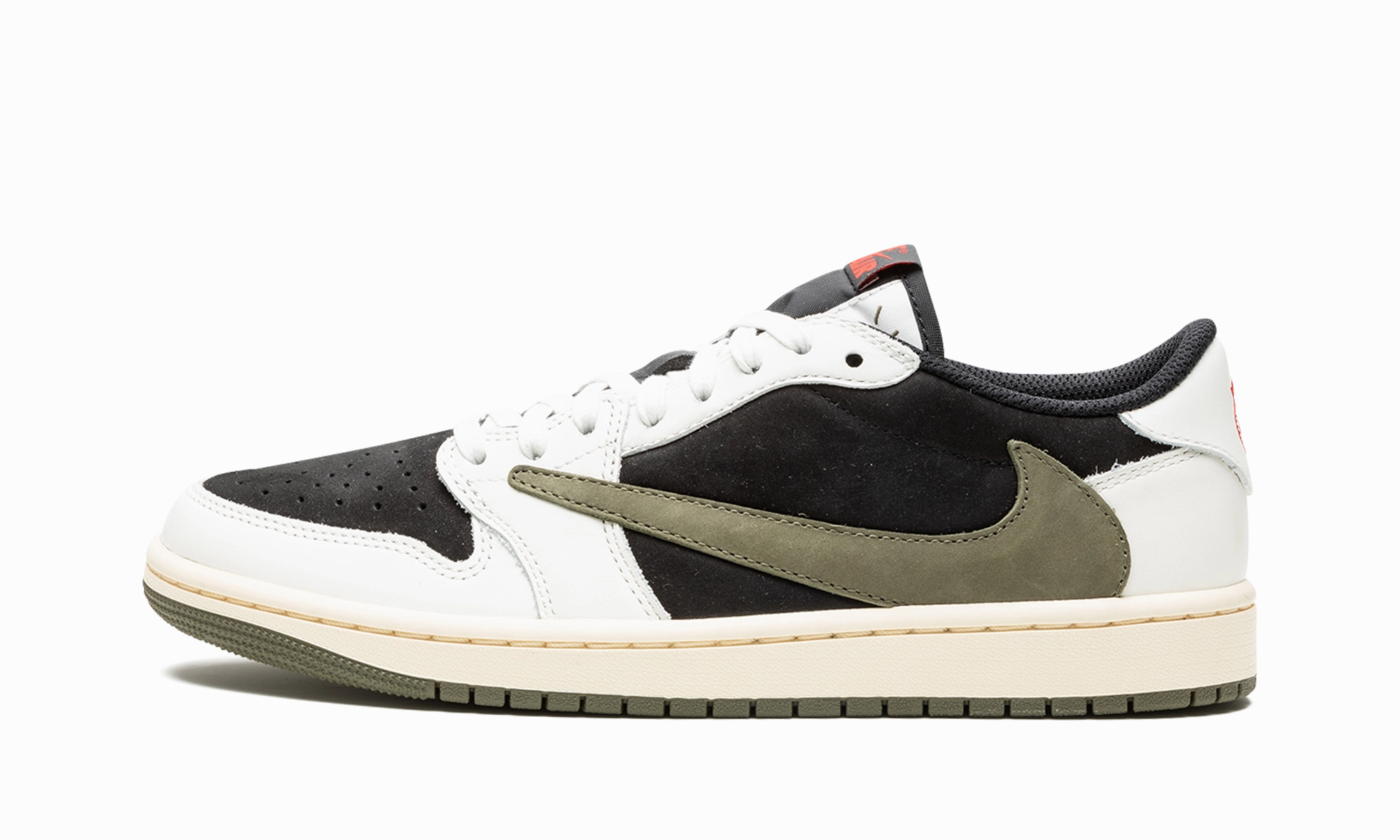 Durable Stitching Water Resistant AIR JORDAN 1 LOW OG WMNS "Travis Scott - Olive"