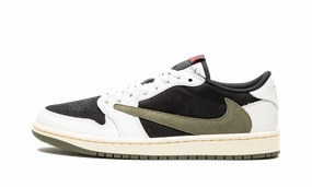 Durable Stitching Water Resistant AIR JORDAN 1 LOW OG WMNS "Travis Scott - Olive"