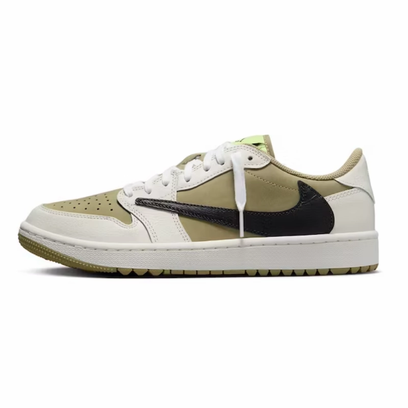 Travis Scott x Air Jordan 1 Low Golf "Olive" Comfort - arch casual wearers