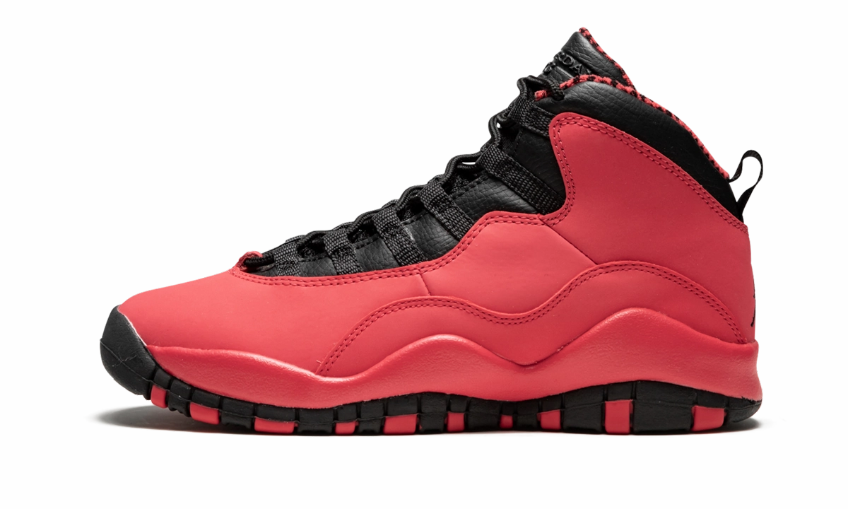 Air Jordan 10 Retro GS "Fusion Red" speed training running option running on uneven ground shoes