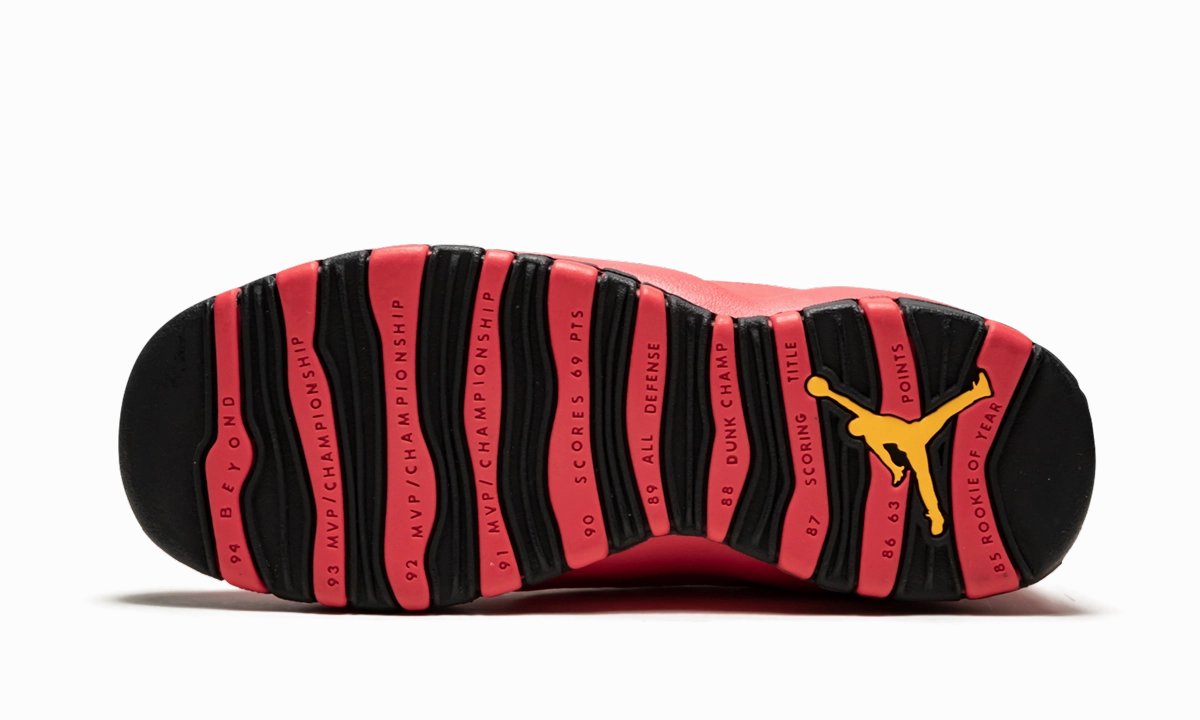 Air Jordan 10 Retro GS "Fusion Red" Casual Use