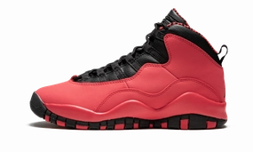 Air Jordan 10 Retro GS "Fusion Red" speed training running option running on uneven ground shoes