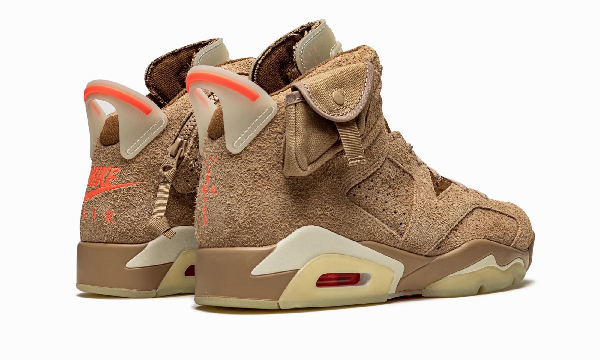 Running - companion Air Jordan 6 Retro "Travis Scott - British Khaki"