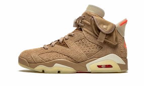 running in a frozen river area shoes Air Jordan 6 Retro "Travis Scott - British Khaki"