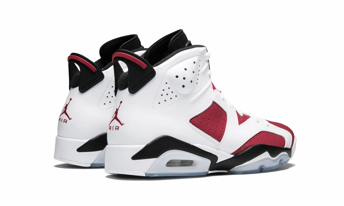 Air Jordan 6 Retro "Carmine" running in a tunnel area shoes