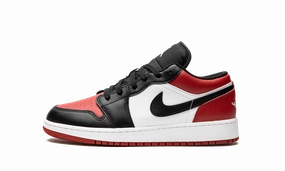 Padded Arch Layered Design Air Jordan 1 Low GS "Bred Toe"