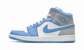 Air Jordan 1 Mid SE "University Blue / Grey" Quick Wear Plush Fit