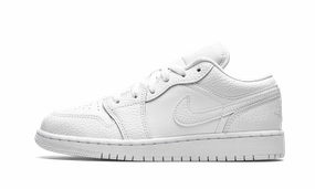 Air Jordan 1 Low GS "Triple White" Flexible Cushioning