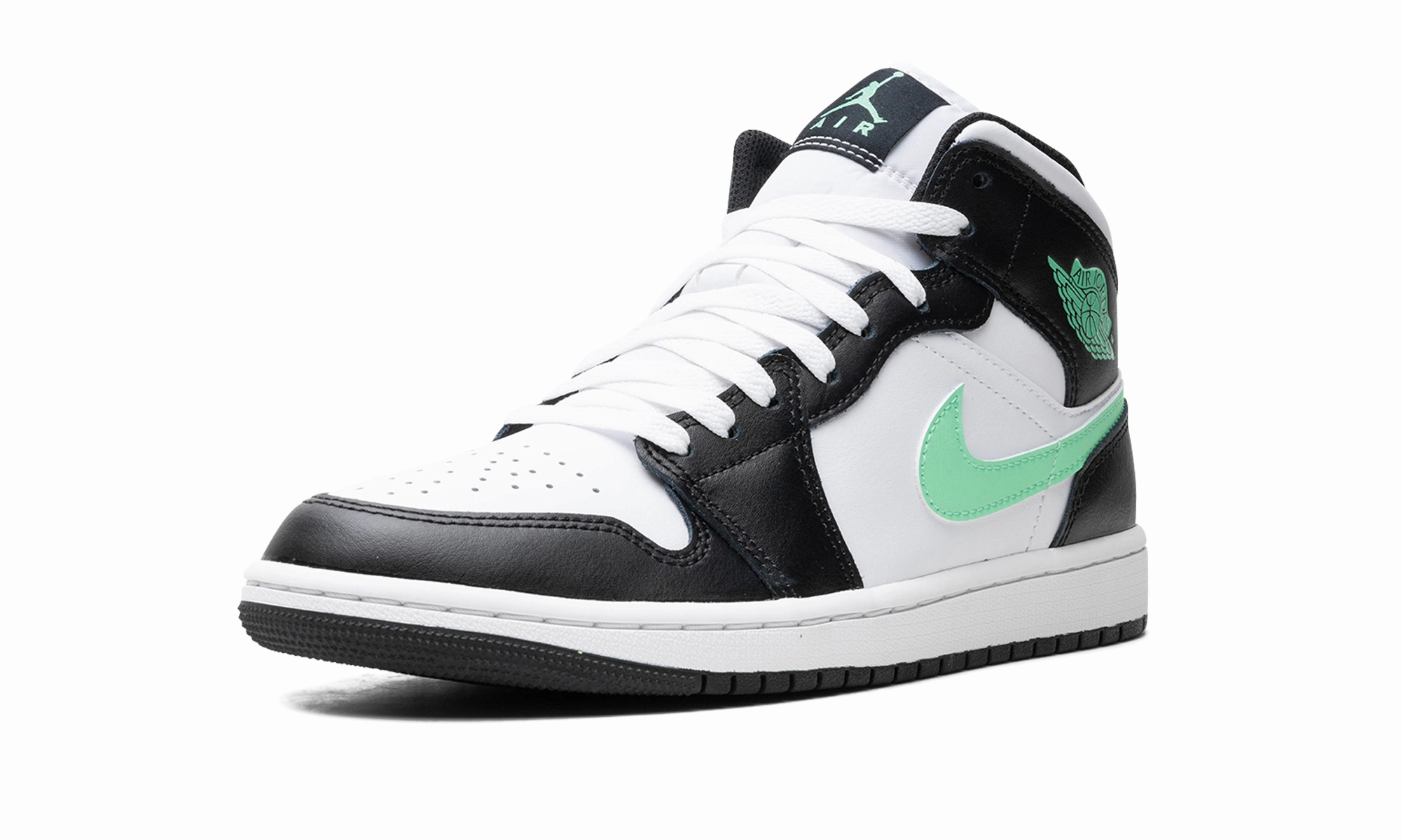 Flexible Wear High Top Air Jordan 1 Mid "GREEN GLOW"