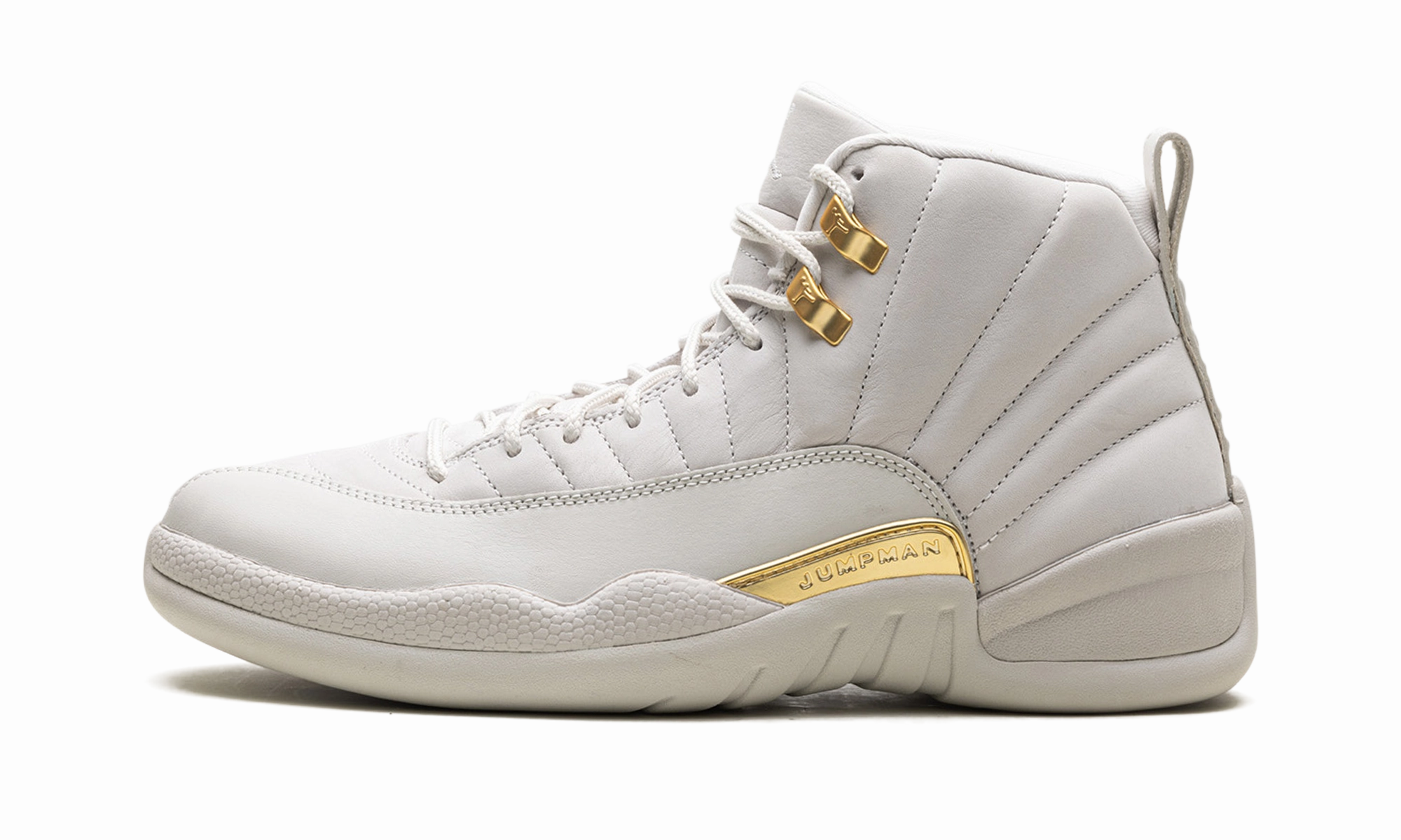 running in a bike lane area shoes desert - themed running gear Air Jordan 12 WMNS "Phantom"