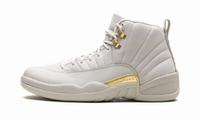 running in a bike lane area shoes desert - themed running gear Air Jordan 12 WMNS "Phantom"
