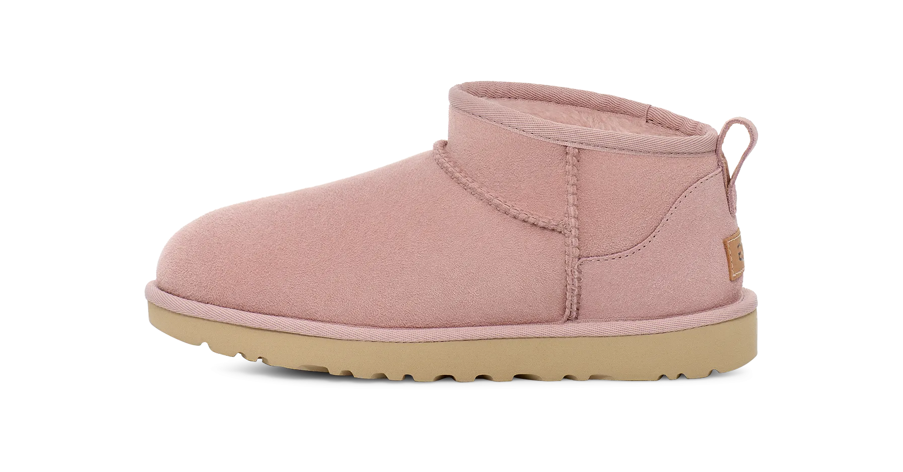 Leather Soft UGG Classic Ultra Mini Boot Rose Grey